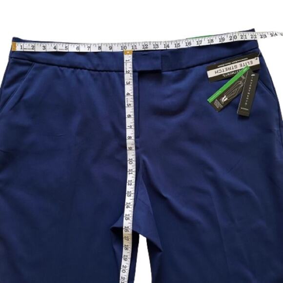 Investments Woman Blue The 5th Ave Fit Elite Stretch Capri Pants Size 24W NEW - Picture 8 of 14